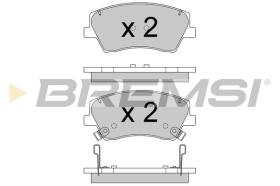 BREMSI BP3766 - PASTILLAS DE FRENO KIA, HYUNDAI