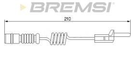 BREMSI WI0565 - TESTIGO DE FRENO MERCEDES-BENZ, VW, PUCH