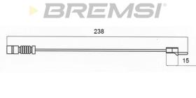 BREMSI WI0579 - TESTIGO DE FRENO MERCEDES-BENZ