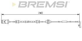 BREMSI WI0583 - TESTIGO DE FRENO OPEL, SAAB, CHEVROLET