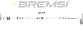 BREMSI WI0612 - TESTIGO DE FRENO BMW