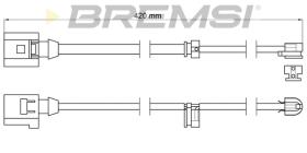 BREMSI WI0614 - TESTIGO DE FRENO VW, AUDI, PORSCHE