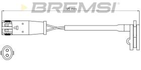 BREMSI WI0625 - TESTIGO DE FRENO MERCEDES-BENZ, VW