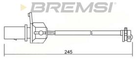 BREMSI WI0666 - TESTIGO DE FRENO VW