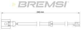 BREMSI WI0726 - TESTIGO DE FRENO VW, AUDI, PORSCHE