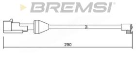 BREMSI WI0746 - TESTIGO DE FRENO IVECO