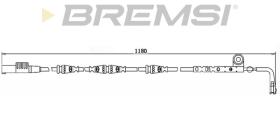 BREMSI WI0762 - TESTIGO DE FRENO LAND ROVER