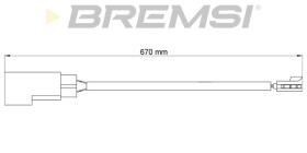 BREMSI WI0800 - TESTIGO DE FRENO FORD