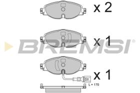 BREMSI BP3782 - PASTILLAS DE FRENO VW, AUDI, SKODA, SEAT