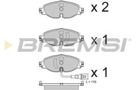 BREMSI BP3782 - PASTILLAS DE FRENO VW, AUDI, SEAT, SKODA, CUPRA