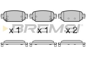 BREMSI BP3768 - PASTILLAS DE FRENO MAZDA