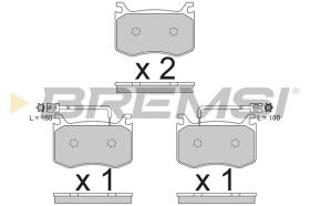 BREMSI BP3792 - PASTILLAS DE FRENO ALFA ROMEO