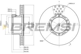 BREMSI CD5162V - DISCOS DE FRENO MERCEDES-BENZ