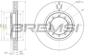 BREMSI CD5182V - DISCOS DE FRENO RENAULT, RENAULT TRUCKS