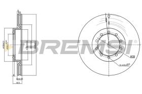 BREMSI CD5183V - DISCOS DE FRENO RENAULT, RENAULT TRUCKS