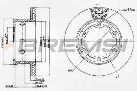 BREMSI CD5191V - DISCOS DE FRENO MERCEDES-BENZ, VW