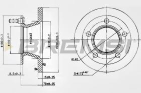 BREMSI CD5221S - DISCOS DE FRENO MERCEDES-BENZ