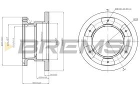 BREMSI CD5236S - DISCOS DE FRENO IVECO