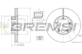 BREMSI CD5261V - DISCOS DE FRENO NISSAN