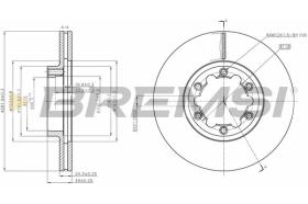 BREMSI CD5262V - DISCOS DE FRENO FRONT DIA.282  NISSAN ATLEO