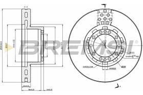 BREMSI CD5283V - DISCOS DE FRENO FRONT DIA.377  DAF