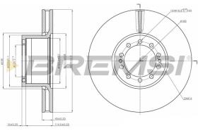 BREMSI CD5286V - DISCOS DE FRENO FRONT DIA.438  DENNIS