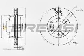 BREMSI CD5310V - DISCOS DE FRENO MERCEDES-BENZ, VW