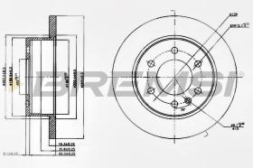 BREMSI CD5311S - DISCOS DE FRENO MERCEDES-BENZ, VW