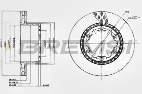 BREMSI CD5312V - DISCOS DE FRENO MERCEDES-BENZ, VW