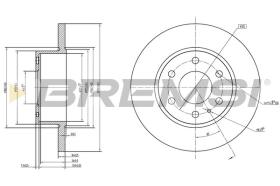 BREMSI CD5315S - DISCOS DE FRENO IVECO