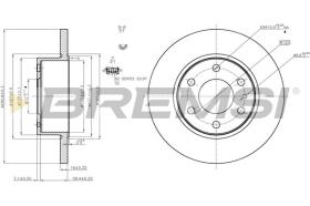 BREMSI CD5316S - DISCOS DE FRENO IVECO