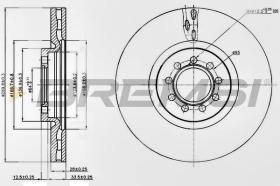 BREMSI CD5317V - DISCOS DE FRENO IVECO