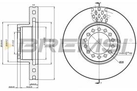 BREMSI CD5319V - DISCOS DE FRENO FRONT DIA.377  IVEC EUROCAR