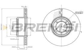 BREMSI CD5320V - DISCOS DE FRENO IVECO