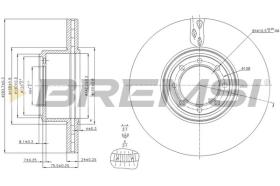 BREMSI CD5321V - DISCOS DE FRENO IVECO