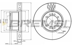 BREMSI CD5324V - DISCOS DE FRENO FRONT DIA.375  RENAULT MIDL