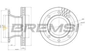 BREMSI CD5325V - DISCOS DE FRENO REAR DIA.375  VOLVO FLII