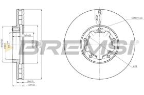 BREMSI CD5326V - DISCOS DE FRENO NISSAN