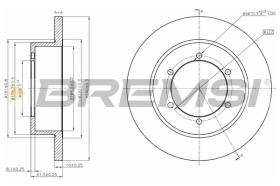 BREMSI CD5327S - DISCOS DE FRENO NISSAN