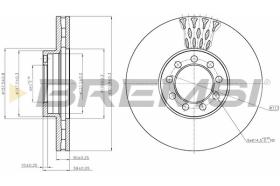 BREMSI CD5329V - DISCOS DE FRENO IVECO