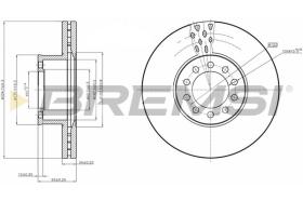 BREMSI CD5330V - DISCOS DE FRENO FRONT DIA.335  MAN TGL