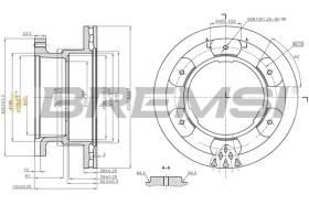 BREMSI CD5332V - DISCOS DE FRENO IVECO