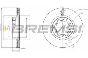 BREMSI CD5339V - DISCOS DE FRENO NISSAN