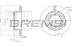 BREMSI CD5340V - DISCOS DE FRENO NISSAN