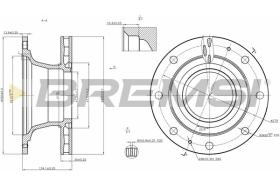 BREMSI CD5341V - DISCOS DE FRENO REAR DIA.322  IVECO EUROCAR