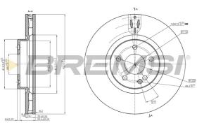 BREMSI CD5379V - DISCOS DE FRENO MERCEDES-BENZ