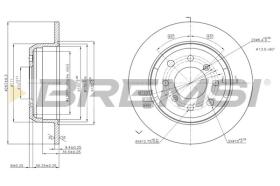 BREMSI CD6002S - DISCOS DE FRENO ALFA ROMEO