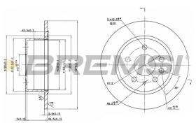 BREMSI CD6003S - DISCOS DE FRENO MERCEDES-BENZ, LADA