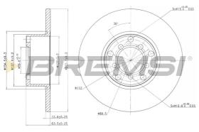 BREMSI CD6007S - DISCOS DE FRENO MERCEDES-BENZ