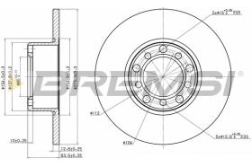 BREMSI CD6008S - DISCOS DE FRENO MERCEDES-BENZ